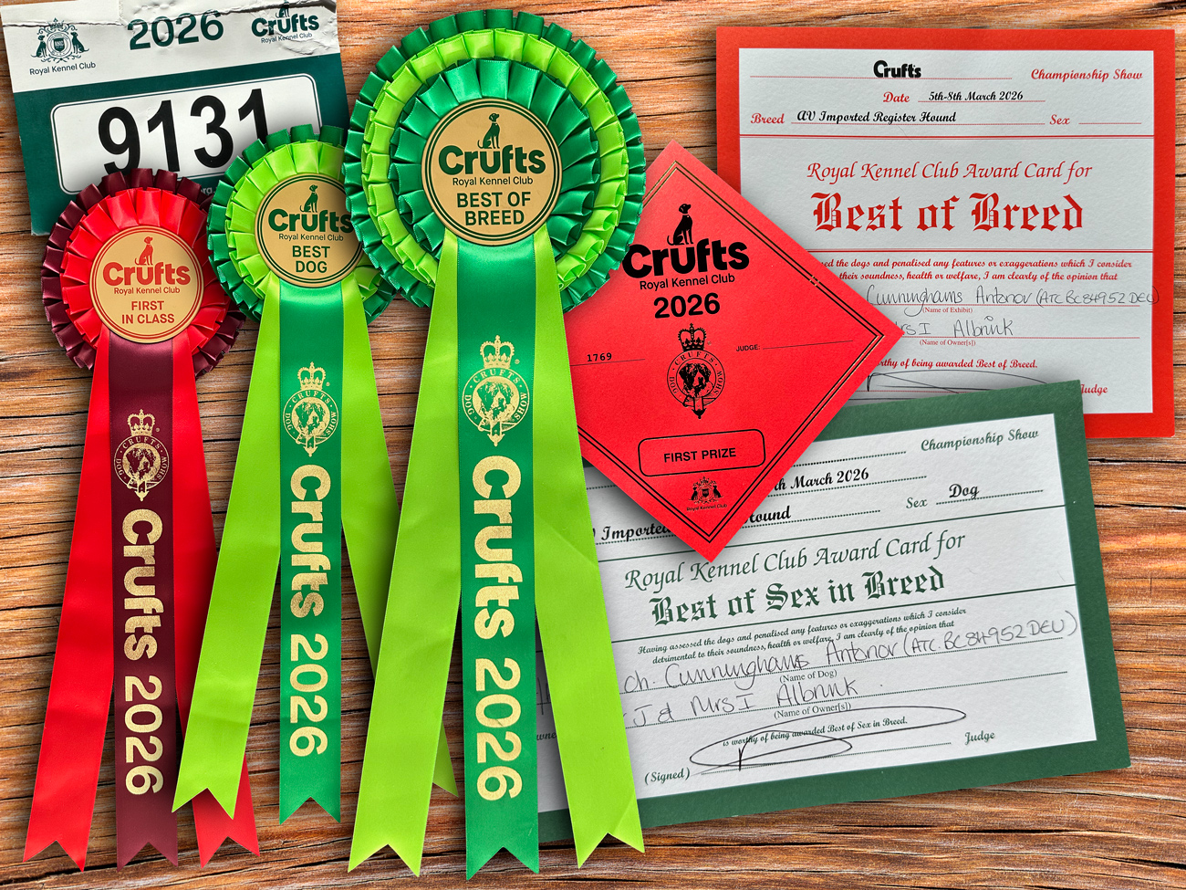 Crufts 2026 Cunninghams Antonov BOB