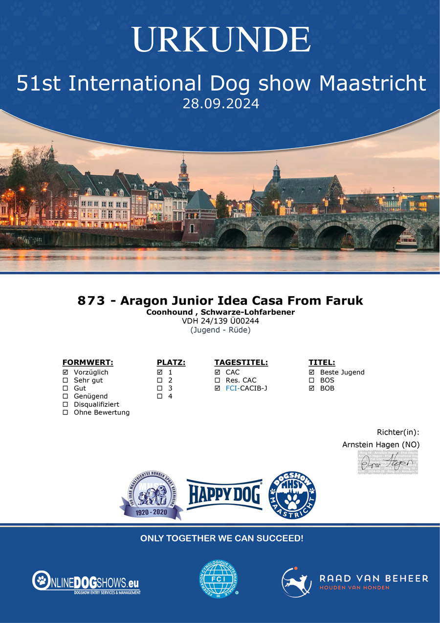 Aragon CACIB 2024 in Maastricht